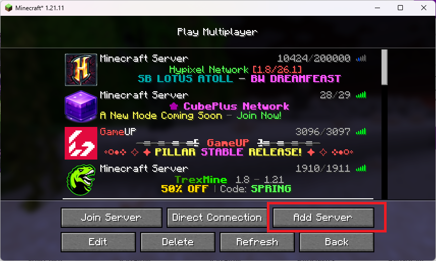 آموزش ورود به سرور های ماینکرافت | بهترین سرورهای Minecraft ایران 2 Screenshot 2026 06 01 122609